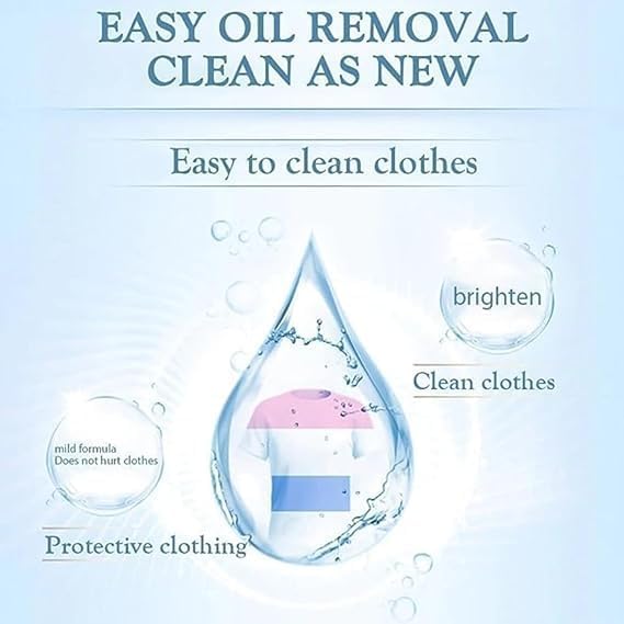 8 in 1 Colour Bleach Laundry Detergent Stain Remover 🧺