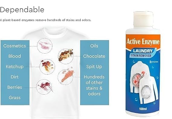 8 in 1 Colour Bleach Laundry Detergent Stain Remover 🧺