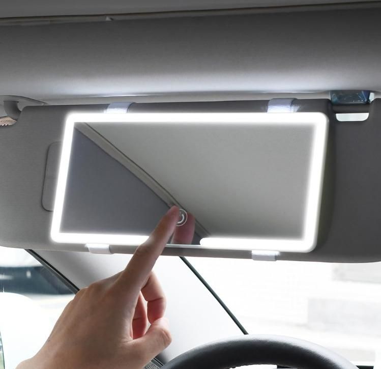 Luxloop Rechargeable Car Makeup Mirror with LED Lights