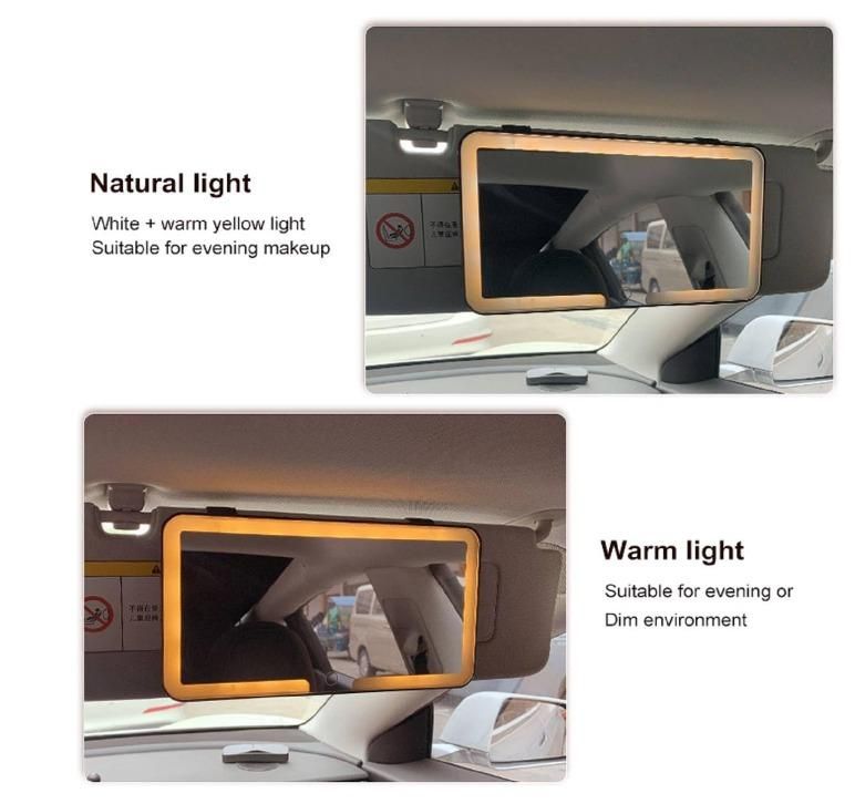 Luxloop Rechargeable Car Makeup Mirror with LED Lights