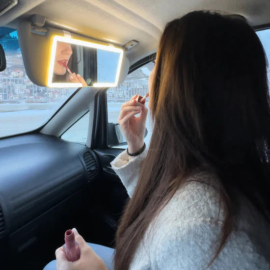 Luxloop Rechargeable Car Makeup Mirror with LED Lights
