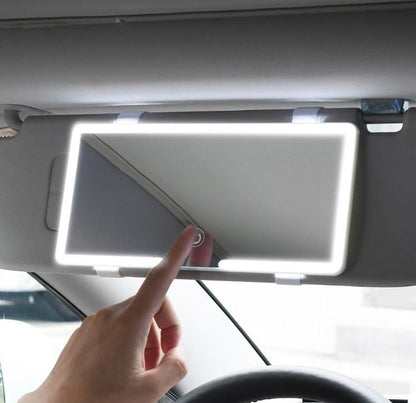 Luxloop Rechargeable Car Makeup Mirror with LED Lights