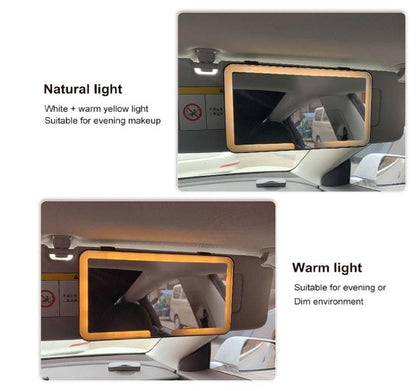 Luxloop Rechargeable Car Makeup Mirror with LED Lights