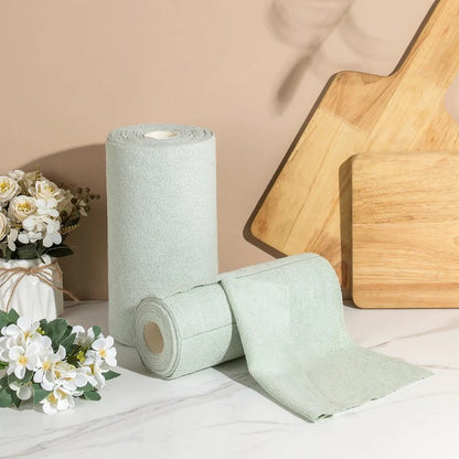 Microfiber Cleaning Cloth roll (Reusable upto 120 times✨)